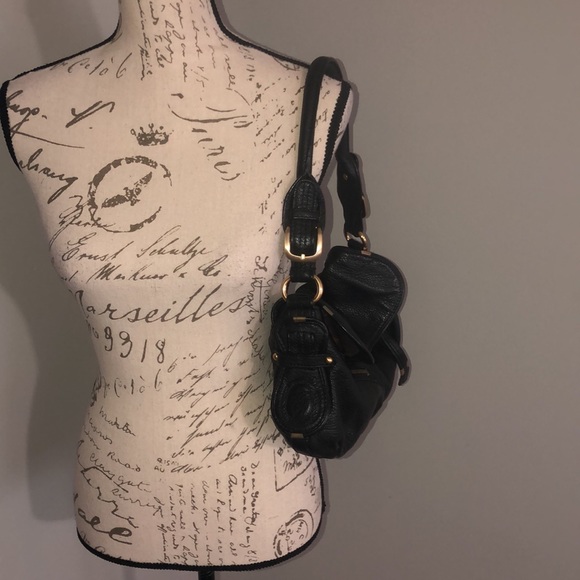 B Makowsky genuine pebbled leather small satchel - Picture 2 of 6